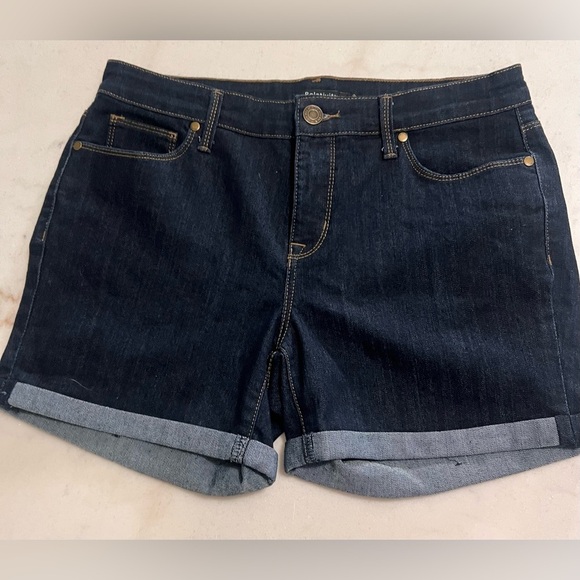 Relativity Women's Dark Blue Denim Shorts - Picture 2 of 4